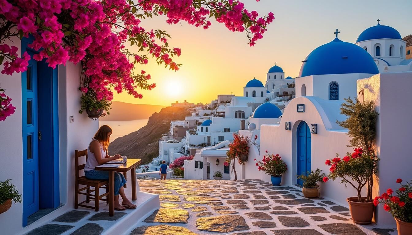 Découvrez le charme intemporel de Pyrgos, un village traditionnel de Santorin. Avec ses ruelles étroites, ses maisons blanches et ses panoramas époustouflants, Pyrgos vous plonge dans l'authenticité grecque. Ne manquez pas cette visite incontournable pour explorer l'histoire et la culture de cette magnifique île.